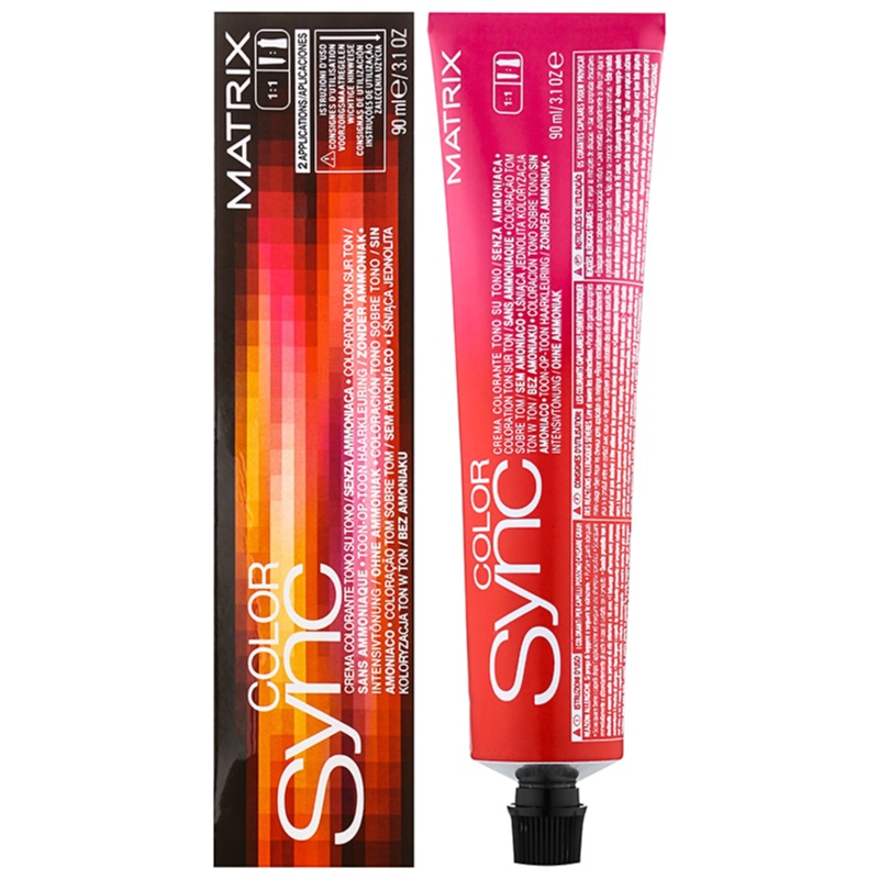 Matrix Color Sync farba do włosów bez amoniaku odcień 5RR+ 90 ml - N-O ...