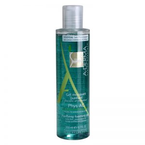 A-Derma Phys-AC pieniący się żel oczyszczający do skóry z problemami 200 ml