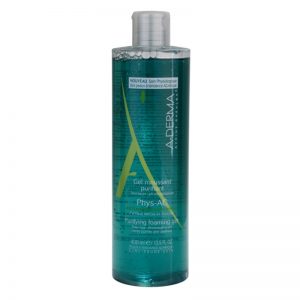 A-Derma Phys-AC pieniący się żel oczyszczający do skóry z problemami 400 ml