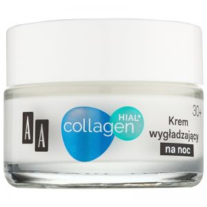 AA Cosmetics Collagen HIAL+ krem wygładzający na noc 30+ 50 ml