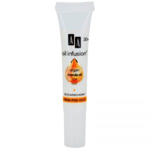 AA Cosmetics Oil Infusion2 Argan Marula 30+ przeciwzmarszczkowy krem pod oczy o dzłałaniu nawilżającym Koenzym Q10 15 ml