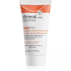 Ahava Clineral SKINPRO nawilżający krem ochronny dla skóry wrażliwej i alergicznej SPF 50 50 ml