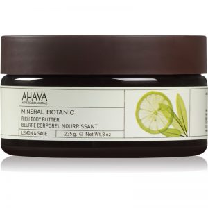 Ahava Mineral Botanic Lemon & Sage odżywcze masło do ciała cytron + szałwia 235 g