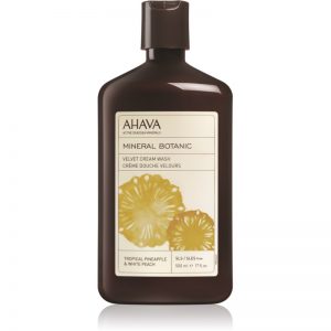 Ahava Mineral Botanic Tropical Pineapple & White Peach aksamitny krem pod prysznic ananas tropikalny i biała brzoskwinia 500 ml