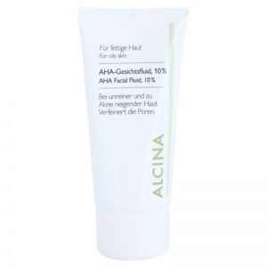 Alcina For Oily Skin Fluid do twarzy z kwasami AHA 10 % 50 ml
