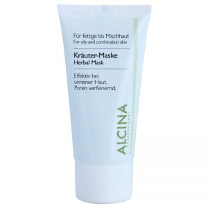 Alcina For Oily Skin maseczka ziołowa przeciw błyszczeniu i rozszerzonym porom 50 ml