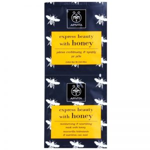 Apivita Express Beauty Honey maseczka nawilżająco odżywcza 2 x 8 ml