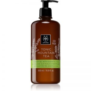 Apivita Tonic Mountain Tea delikatny żel pod prysznic z olejkami eterycznymi 500 ml