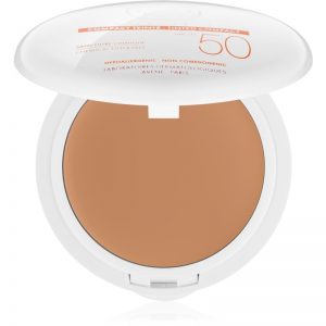 Avène Sun Minéral ochronny podkład w kompakcie bez filtrów chemicznych SPF 50 odcień Honey 10 g