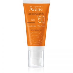 Avène Sun Sensitive tonujący fluid ochronny do cery suchej i wrażliwej SPF 50+ 50 ml