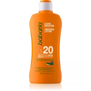 Babaria Sun Protective wodoodporne mleczko do opalania SPF 20 200 ml