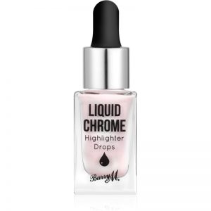 Barry M Liquid Chrome płynny rozświetlacz z zakraplaczem odcień Precious Pearl 12 ml