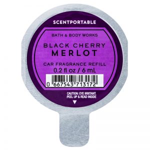 Bath & Body Works Black Cherry Merlot odświeżacz do samochodu napełnienie 6 ml