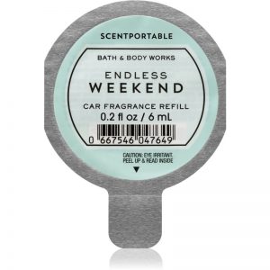 Bath & Body Works Endless Weekend odświeżacz do samochodu napełnienie 6 ml
