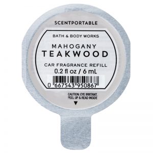 Bath & Body Works Mahogany Teakwood odświeżacz do samochodu napełnienie 6 ml