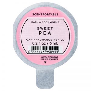 Bath & Body Works Sweet Pea odświeżacz do samochodu napełnienie 6 ml