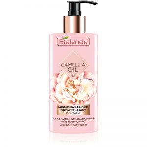 Bielenda Camellia Oil odżywcze mleczko nawilżające do ciała z brokatem 150 ml
