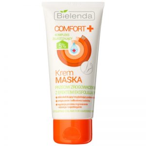 Bielenda Comfort+ kremowa maska z peelingiem na zrogowaciałą skórę na stopach 100 ml
