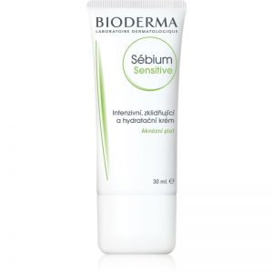 Bioderma Sébium Sensitive intensywny krem nawilżający i łagodzący do skóry wysuszonej i podrażnionej leczeniem trądziku 30 ml