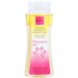 Bione Cosmetics Hyaluron Life dwufazowy płyn micelarny o dzłałaniu nawilżającym 255 ml