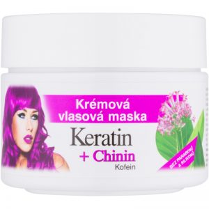Bione Cosmetics Keratin + Chinin kremowa maseczka do włosów 260 ml