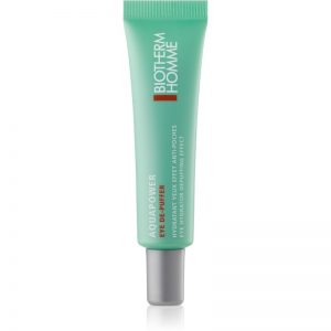 Biotherm Homme Aquapower Eye De-Puffer nawilżający żel do okolic oczu przeciw obrzękom 15 ml