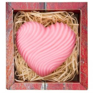 Bohemia Gifts & Cosmetics Heart ręcznie robione mydło z gliceryną 120 g