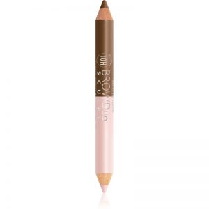 Bourjois Brow Duo Sculpt kredka do brwi z rozświetlaczem odcień 22 Chestnut