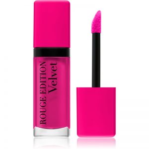 Bourjois Rouge Edition Velvet szminka w płynie z matowym wykończeniem odcień 06 Pink Pong 7,7 ml