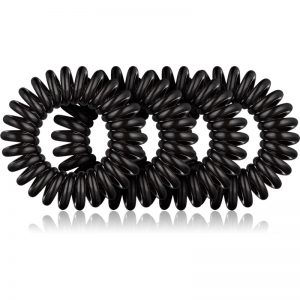 BrushArt Hair Rings Natural Opaski do włosów 4 szt. Black 4 szt.