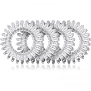 BrushArt Hair Rings Natural Opaski do włosów 4 szt. Clear 4 szt.