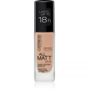 Catrice All Matt Plus podkład matujący odcień 020 Nude Beige 30 ml