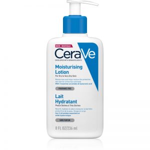 CeraVe Moisturizers mleczko nawilżające do twarzy i ciała do skóry suchej i bardzo suchej 236 ml