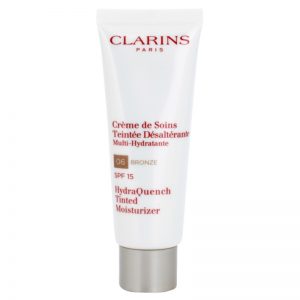 Clarins HydraQuench lekki krem tonujący o działaniu nawilżającym SPF 15 odcień 06 Bronze 50 ml