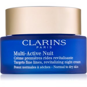 Clarins Multi-Active krem rewitalizujący na noc na drobne zmarszczki do cery normalnej i suchej 50 ml