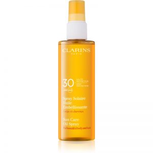 Clarins Sun Protection olejek do opalania do ciała i włosów SPF 30 150 ml