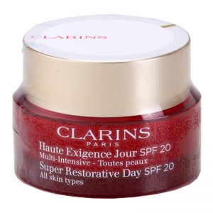 Clarins Super Restorative krem liftingujący na dzień przeciw zmarszczkom do każdego rodzaju skóry SPF 20 50 ml