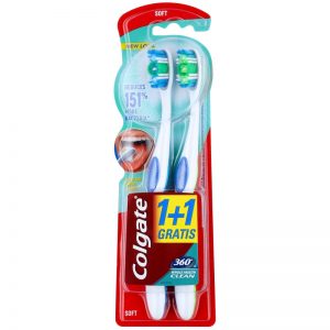 Colgate 360° Whole Mouth Clean szczoteczki do zębów soft 2 szt. 2 szt.