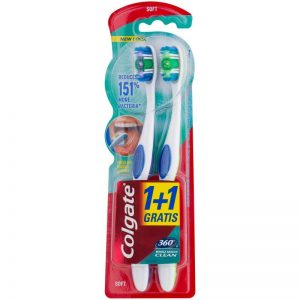 Colgate 360° Whole Mouth Clean szczoteczki do zębów soft 2 szt. 2 szt.