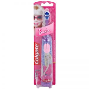 Colgate Kids Barbie szczoteczka do zębów dla dzieci na baterie extra soft Violet