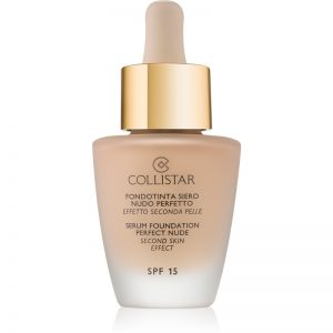 Collistar Foundation Perfect Nude podkład rozświetlający dający naturalny efekt SPF 15 odcień 1 Ivory 30 ml