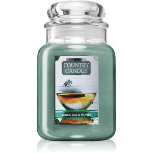 Country Candle Black Tea & Honey świeczka zapachowa 680 g