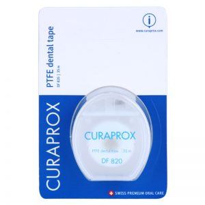 Curaprox PTFE Dental Tape DF 820 teflonowa taśma dentystyczna 35 m