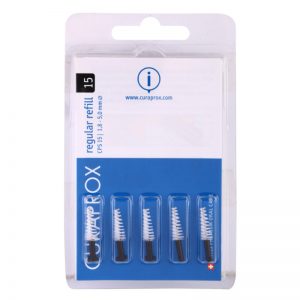 Curaprox Regular Refill CPS zapasowe stożkowate szczoteczki międzyzębowe w zestawie 5 szt. CPS 15 1,8 – 5,0 mm 5 szt.