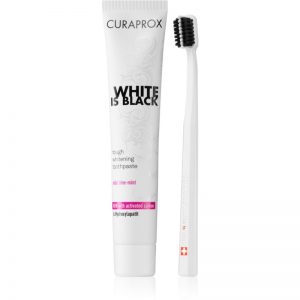 Curaprox White is Black zestaw kosmetyków I.