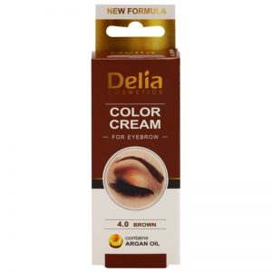 Delia Cosmetics Argan Oil farbka do brwi odcień 4.0 Brown 15 ml