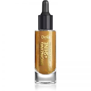 Delia Cosmetics Bronzing & Shine Shape Defined suchy olejek z drobinkami do twarzy i ciała 20 ml