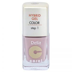 Delia Cosmetics Coral Nail Enamel Hybrid Gel żelowy lakier do paznokci odcień 04 11 ml