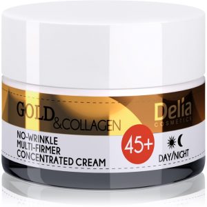 Delia Cosmetics Gold & Collagen 45+ przeciwzmarszczkowy krem wzmacniający 50 ml