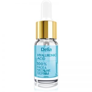 Delia Cosmetics Professional Face Care Hyaluronic Acid intensywne serum wypełniające zmarszczki z kwasem hialuronowym do twarzy, szyi i dekoltu 10 ml